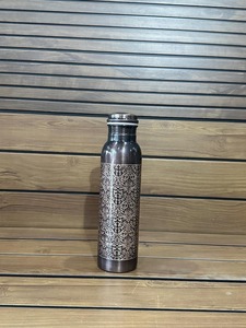 Botella de Agua de Cobre Puro de Alta Calidad, Diseño Único con Tapa para Beber Directamente, Beneficios para la Salud, Ideal para Fiestas, Fabricante - Product Image 3