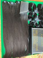 CDYHAIRVN Extensions de cheveux humains 100% naturels vietnamiens, qualité supérieure, brun clair, lisses, double trame, non-Remy, 8-40 pouces