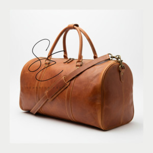 Bolsa de Viaje de Cuero Genuino Hecha a Mano, Bolsa de Viaje de Gran Capacidad con Correa para el Hombro, Bolsa de Viaje de Cuero Granulado de Grano Completo, Unisex - Product Image 3