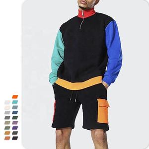 Econex Sports 2025 Personnaliser Color Block Survêtement Deux Pièces Ensemble Hommes Sweat à Capuche Pantalon de Survêtement Cargo Ensemble Multi Poches Personnalisé - Product Image 4