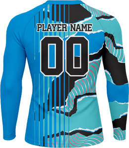 Équipement d'entraînement de combat de bonne qualité, rashguard personnalisé pour hommes, rashguard MMA à prix raisonnable - Product Image 3