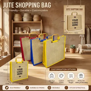 Bolsa de Compras de Yute de Primera Calidad para Compras, Regalos y Uso Promocional Disponible al Mejor Precio - Product Image 5