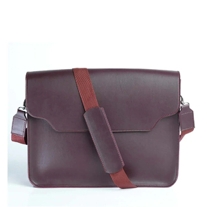Porte-documents en cuir véritable pour femmes, noir, grande capacité, sac pour ordinateur portable robuste avec étiquette de bagage, logo personnalisé OEM - Product Image 1