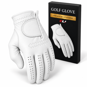 Nouveaux meilleurs gants de golf avec logo personnalisé, emballage, paume en cuir Cabretta, doux, pour hommes, blanc, couleur OEM, caractéristiques, matériau, origine, taille, Canleo - Product Image 1