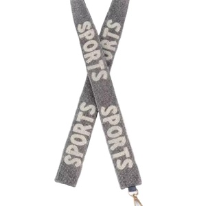 CRYSTAL CRAFT Nouvelle Arrivée Sangle de Guitare Designer en Perles de Rocaille Faite à la Main, Sangle Transparente pour Sac, pour Dames, Sangle pour Téléphone Portable, Sangle pour Jour de Match - Product Image 1