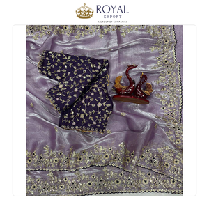 Colección Exclusiva de Sarees de Alta Calidad con Hermoso Diseño y Bordados, Ideales para Fiestas y Bodas - Product Image 4