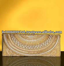 Sacs à main de soirée en soie luxueux avec sac de fête de mariage élégant en diamant - Product Image 4