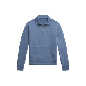 เสื้อสเวตเชิ้ตคุณภาพสูงแบบ unisex สำหรับฤดูหนาว คอตั้ง ซิปครึ่งตัว ผ้าฝ้าย 100% ดีไซน์กระเป๋าแบบฝรั่งเศส - Product Image 6