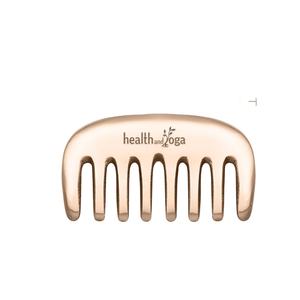 HealthAndYoga Peigne Kansa en Bronze Ayurvédique Manuel pour Massage de la Tête, pour la Santé des Cheveux et la Revitalisation du Cuir Chevelu - Product Image 1