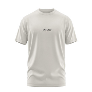 High Quality 100% Cotton <b>White</b> Regular Fit Men's Casual T-<b>Shirt</b> Custom Pattern Printing Front Crop Eco-Friendly Breathable - Product Image 4