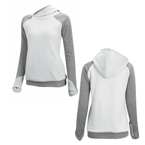 <span class=keywords><strong>Sudadera</strong></span> <span class=keywords><strong>con</strong></span> Capucha para Hombre, Manga Raglán, 100% Algodón, Parte Delantera <span class=keywords><strong>Gris</strong></span> y Blanca, Tejido Transpirable, Estilo Casual Otoñal, Corte Regular, Diseño <span class=keywords><strong>con</strong></span> <span class=keywords><strong>Letras</strong></span> - Product Image 3