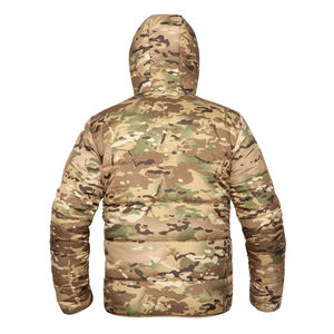 Blouson matelassé personnalisé pour homme à imprimé camouflage, chaud, respirant, écologique, à manches longues, avec capuche, vêtement d'extérieur d'hiver - Product Image 3