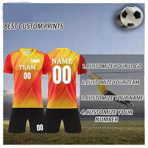 เสื้อฟุตบอลเด็ก วัยรุ่น ผู้ชาย แบบสั่งทำพิเศษ พร้อมชื่อและหมายเลข เสื้อฟุตบอลระบายอากาศได้ดี สำหรับทีมฟุตบอล - Product Image 2