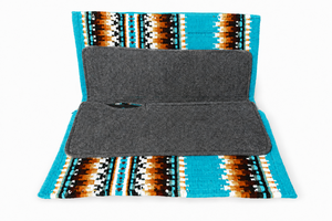 Manaal Enterprises - Selle Western Classique - Motif Géométrique - Bordure en Cuir Marron - Doublure en Laine - PAD d'Équitation - Product Image 2