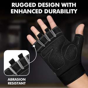 Gym Training <b>Gloves</b> for Weight Lifting, <b>Gloves</b> with Full Palm Protection <b>Glove</b> for Men & Women, Powerlifting, <b>Pull</b> <b>Ups</b>, Cycling - Product Image 2