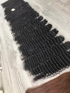 Paquete de ondas sedosas de cabello Remy vietnamita crudo de Super doble dibujado para niñas negras Bleach Friendly 100% MOQ 100g Precio al por mayor - Product Image 6