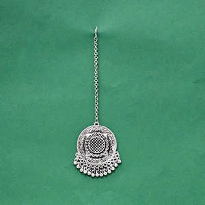 Classic Oxidised Plating Tikka for <b>Indian</b> & <b>Pakistani</b> <b>Clothing</b> - Product Image 1