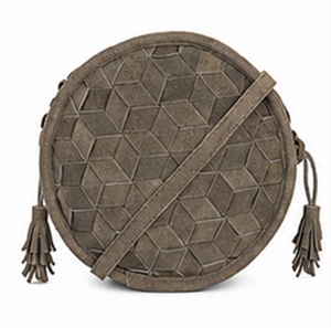 Bolso Bandolera de Cuero de Ante Estilo Bohemio Vintage Premium para Mujer, Bolso de Hombro Geométrico con Correa de Cadena Ajustable, Bolso de Mano para Verano - Product Image 1