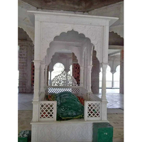 Structure de mosquée/mausolée religieuse islamique moderne en marbre blanc, sculptée à la main, durable et personnalisable - HAYAT INDUSTRIES