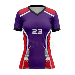 Factory Direct Sales Short Sleeves V-Neck Softball <b>Shirts</b> New Style Sport Wear V-Neck Softball <b>Shirts</b> - Product Image 3