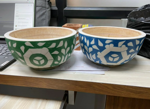 แม่ของไข่มุกถ้วยใส่ขนมช็อคโกแลตฝังกระดูกแม่ของไข่มุกแท่นวางเค้กจานช็อคโกแลต - Product Image 5