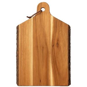 Planche à découper rectangulaire en bois avec poignée, design grain de bois naturel, pour usage en cuisine, style antique, planche à fromage artisanale - Product Image 6