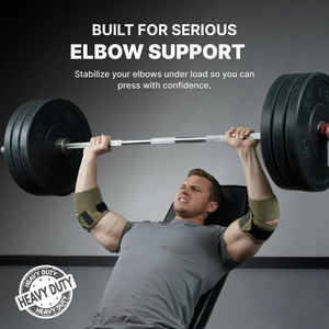 Attelles de soutien du coude en néoprène robustes pour la musculation, respirantes, réglables, unisexes, 40 pouces, pour la musculation et la gymnastique - Product Image 2