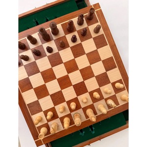 ILAHI's Eco-Friendly Rustic Polished Rectangle <b>Chess</b> <b>Board</b> Game 100% Handmade Pure Wood Animal/Love Style Customized Size <b>Chess</b> - Product Image 6