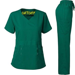 Tenue d'infirmière médicale – Ensemble de vêtements de travail pour personnel hospitalier, respirant et confortable, haut et pantalon, uniformes professionnels de santé - Product Image 1
