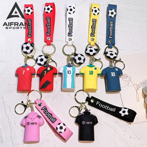 Porte-clés en PVC personnalisé de haute qualité Aifran, porte-clés en caoutchouc souple avec logo pour sacs, patch gaufré imperméable - Product Image 4