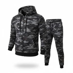 Conjunto de Sudadera con Capucha de Forro Polar Unisex, Transpirable, Ecológico, con Estampado de Camuflaje, Personalizado para Invierno 2026, con Logotipo, para Gimnasio, 100% - Product Image 3
