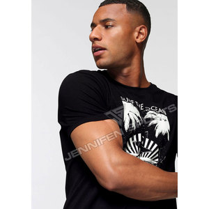 T-shirt pour homme en coton 100% personnalisé, impression numérique, décontracté, manches courtes, séchage rapide, léger, respirant, vente en gros - Product Image 5