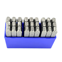 Jeu de poinçons lettres allemandes 5 mm A-Z 27 pièces DIN 1451 Cr-V 6150 HRC 58-62 Marquage profond Vente en gros OEM/ODM Taïwan