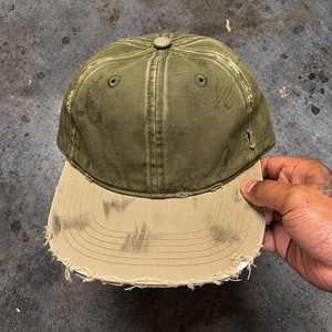 Gorra de Estilo Urbano Personalizada, Lavada, de Algodón, sin Estructura, con Borde Deshilachado, de Seis Paneles, para Marcas de Moda Independientes - Product Image 2
