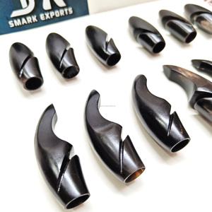 Embouts de flèche en corne de buffle naturelle de haute qualité faits à la main, protecteurs traditionnels pour arc long, accessoires de tir à l'arc durables pour la chasse - Product Image 2