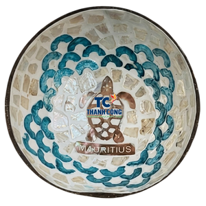 Vietnam Factory <b>Cheap</b> Mother of Pearl COCONUT BOWL Low MOQ Souvenir <b>Gift</b> Shell Inlay Bowl Wholesale Price Bulk Discount - Product Image 1