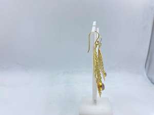 Pendientes chapados en oro arcoíris blancos de lujo hechos a mano para mujer estilo clásico de fiesta con perlas mejor precio boda y idea de regalo - Product Image 2