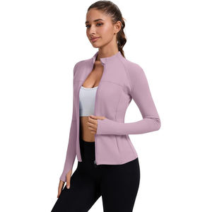 Veste de yoga réversible pour femme, légère, extensible, zippée, deux couleurs, pour la gym - Product Image 4