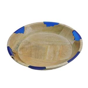 Haute qualité taille personnalisée naturel polonais bois de manguier résine époxy bol vaisselle/bol à salade prix économique industrie alimentaire - Product Image 2