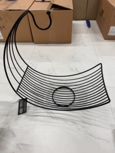 Cesta para Frutas de Hierro Ecológica con Recubrimiento Negro Moderno, Diseño Multiusos con Aspecto Antiguo para Almacenamiento Diario de Alimentos - Product Image 2