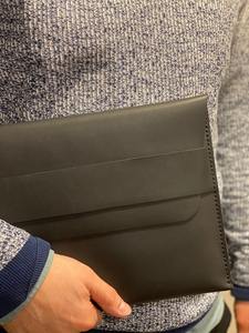 Funda de Piel Genuina, Duradera, Moderna y Portátil, Personalizada para Negocios/Vintage, para Macbook Pro 13 con Portaplumas LS-0212 - Product Image 4