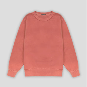 Sudadera Personalizada Vintage con Cuello Redondo para Hombre y Mujer, Oversize, de Algodón y Fibra de Bambú, Estilo Pullover, con Lavado Ácido y Felpa Digital - Product Image 1