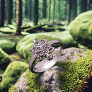 Women's Daily Wear Fine Silver <b>Turtle</b> <b>Ring</b> Religious Style India - Product Image 1
