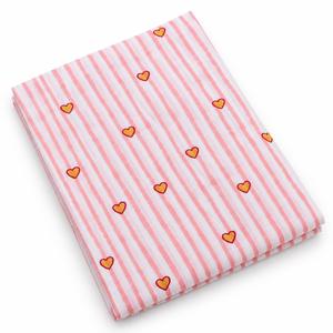 Tela de Voile de Algodón Peinado 60S60S Ligera Estampada a Mano Pinksa, 90 GSM, 43/44" de Ancho, Patrón Floral Unisex - Product Image 1