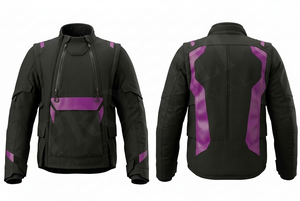 เสื้อแจ็คเก็ตขี่มอเตอร์ไซค์สำหรับกิจกรรมกลางแจ้ง ป้องกันน้ำ ป้องกันลม ออกแบบโลโก้ได้ตามต้องการ พิมพ์ลายได้  แจ็คเก็ตนักแข่งมอเตอร์ไซค์แบบมีแผ่นป้องกัน - Product Image 3