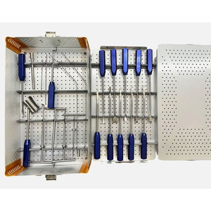 Ensemble d'instruments pour l'élimination du ciment osseux orthopédique, boîte de haute qualité en acier inoxydable allemand, kit de révision d'arthroplastie - Marque Surginexa - Product Image 1