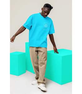 T-shirt personnalisé avec logo imprimé, haute qualité, 100% coton, grandes tailles, t-shirts blancs Pro Club, streetwear surdimensionné pour hommes - Product Image 4