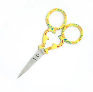 Ciseaux à broder personnalisés à pointe aiguille, manche recouvert de papier, ciseaux professionnels pour couper le fil - Product Image 3