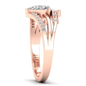 Bague de fiançailles REYES de luxe en or massif 14K 18K avec diamant de laboratoire HPHT CVD de haute qualité, bijoux de qualité supérieure pour femmes, vente en gros - Product Image 3