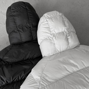 Veste matelassée unisexe d'hiver imperméable coupe-vent écologique avec capuche, rembourrage en coton, matière polyester/coton, style streetwear - Product Image 6